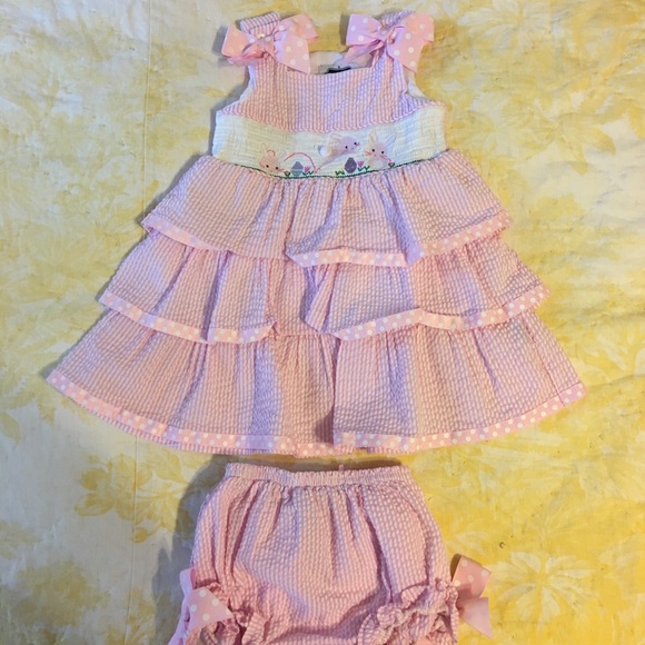 Mud Pie Other - 2T Smocked Easter set Mud Pie Other - 2T Smocked Easter set